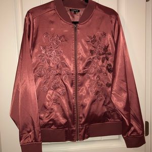 Lightweight satiny pink jacket